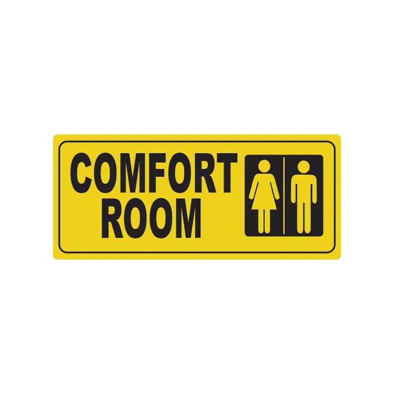 MMC SAFETY SIGNAGE YS-767 YELLOW VINYL/PVC/ALLOY COMFORT ROOM